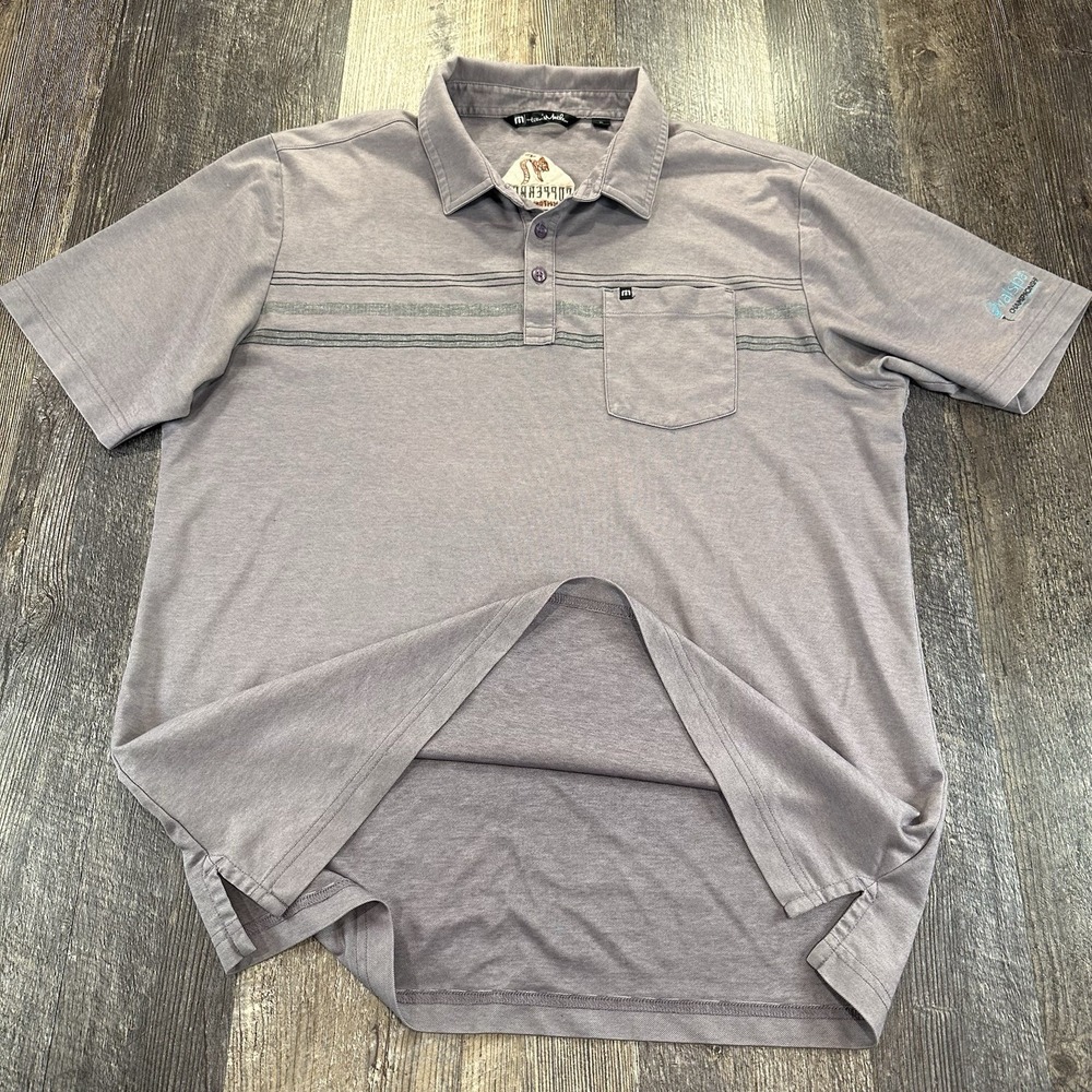 Travis Mathew Short Sleeve Golf Polo Shirt Purple Size XL Valspar Championship - Picture 3 of 9